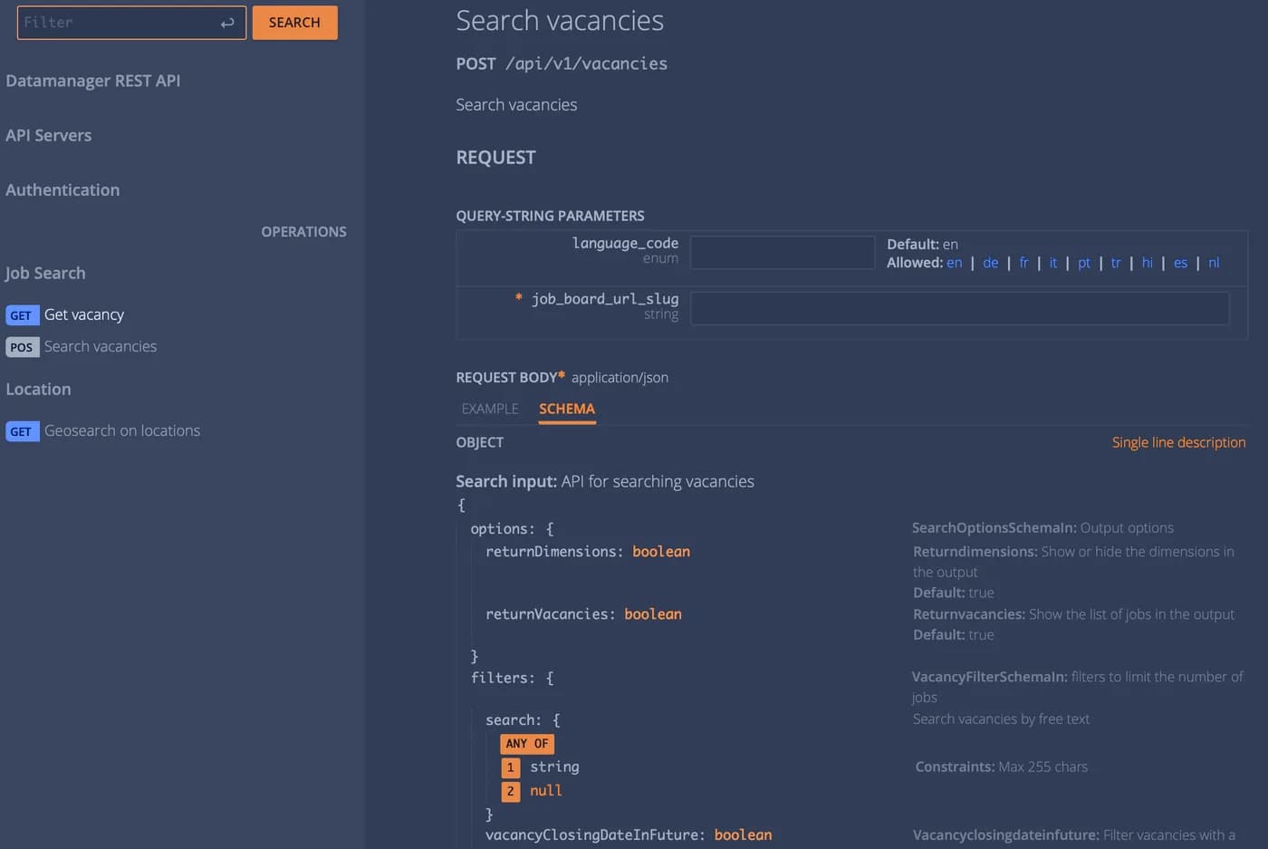 API referansı: endpoint'ler, parametreler ve yanıt şemaları.